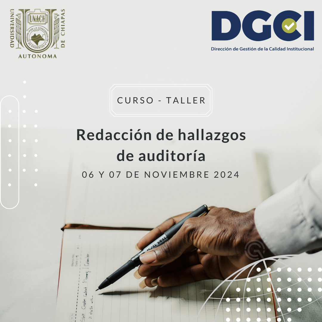 Curso-Taller | Redacción de hallazgos de auditoría